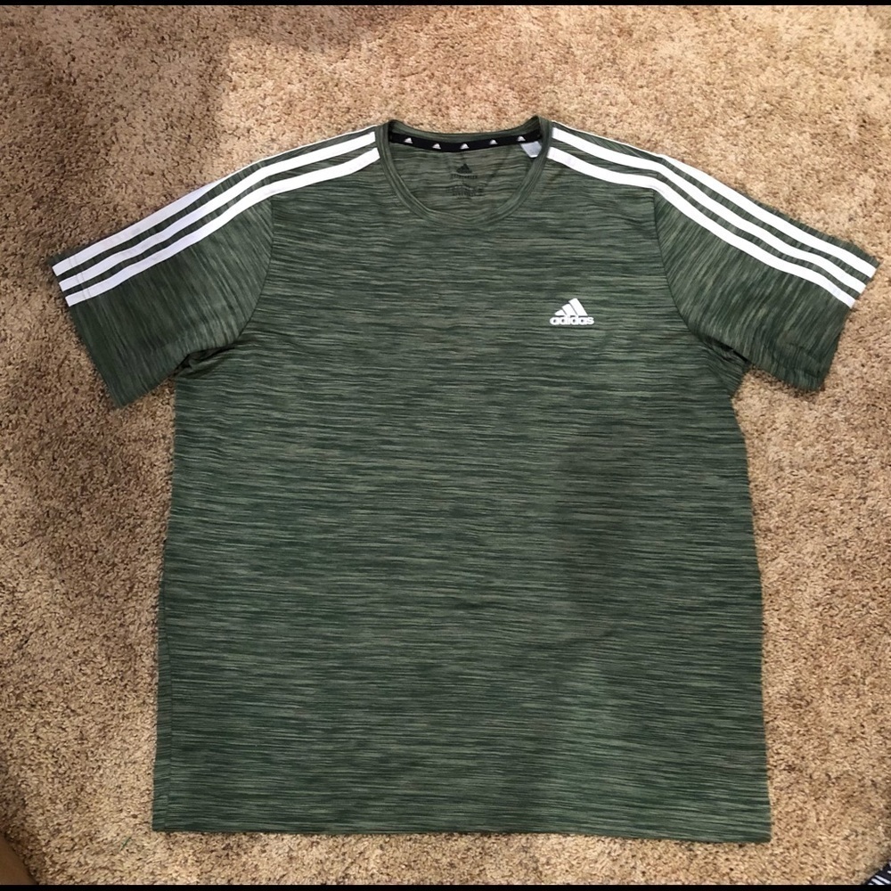 ADDIDAS / AEROREADY / Prime Green / Men’s / L / 3-STRIPES TEE/ color Green